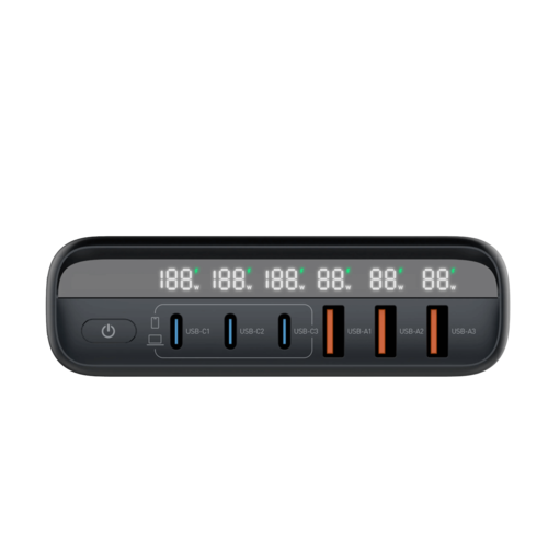 מטען קיר עוצמתי 140W עם 6 יציאות טעינה דגם MWC140W מבית Miracase