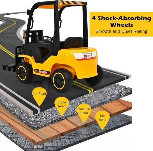 מלגזה חשמלית 12V לילדים עם שלט רחוק