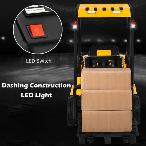 מלגזה חשמלית 12V לילדים עם שלט רחוק