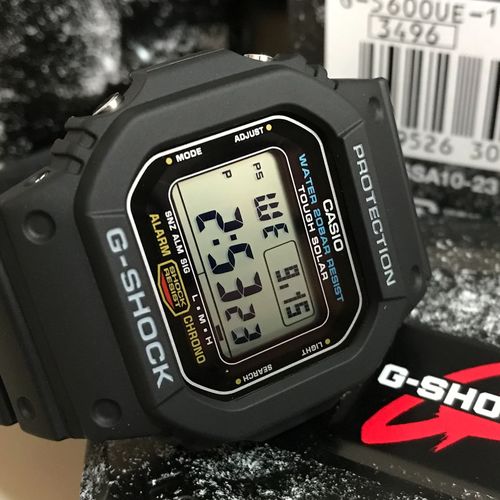 CASIO G-5600UE-1D סולארי מלאי קטן מהרו להזמין