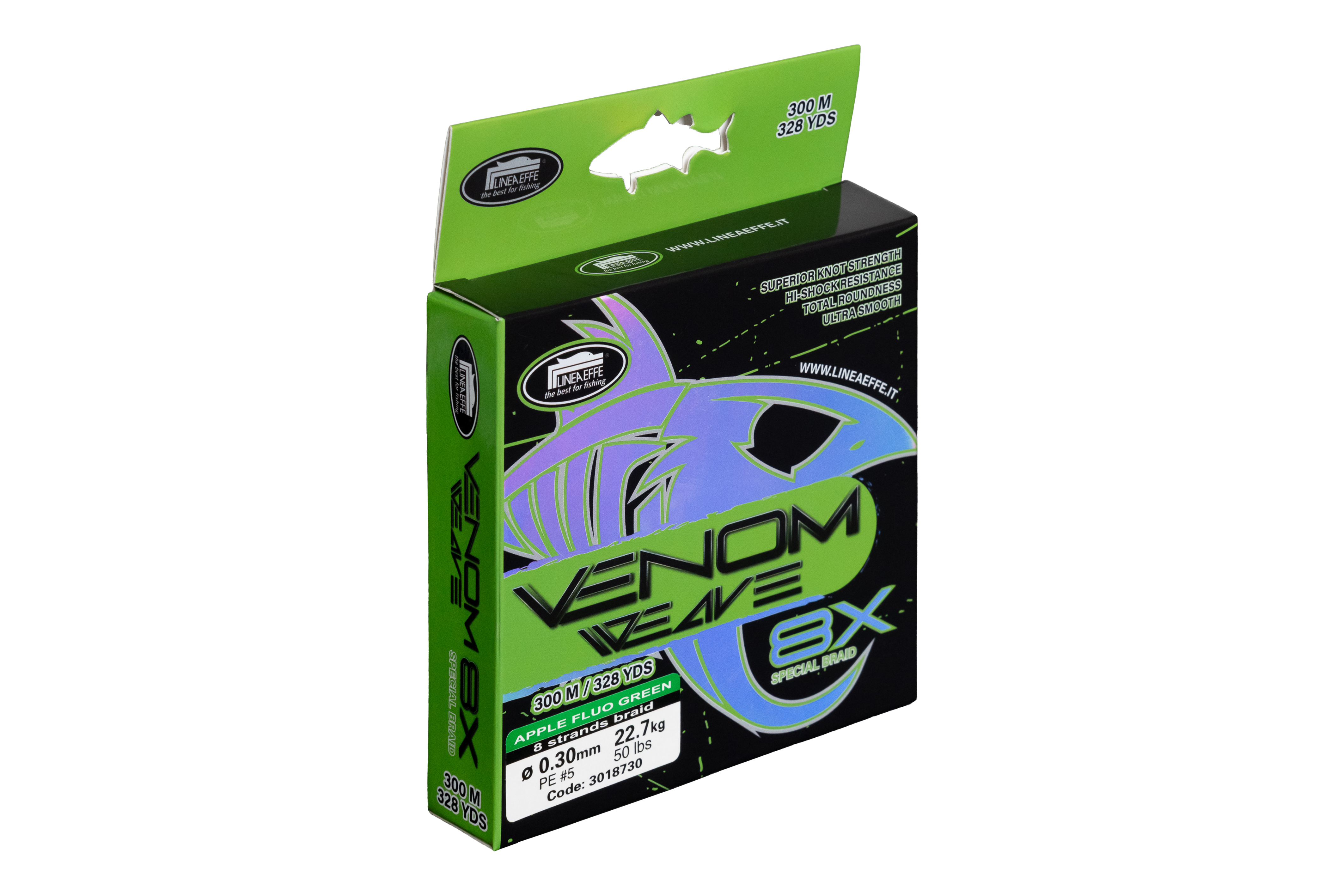 חוט בד ירוק - Venom Weave 8X 300M 0.20MM