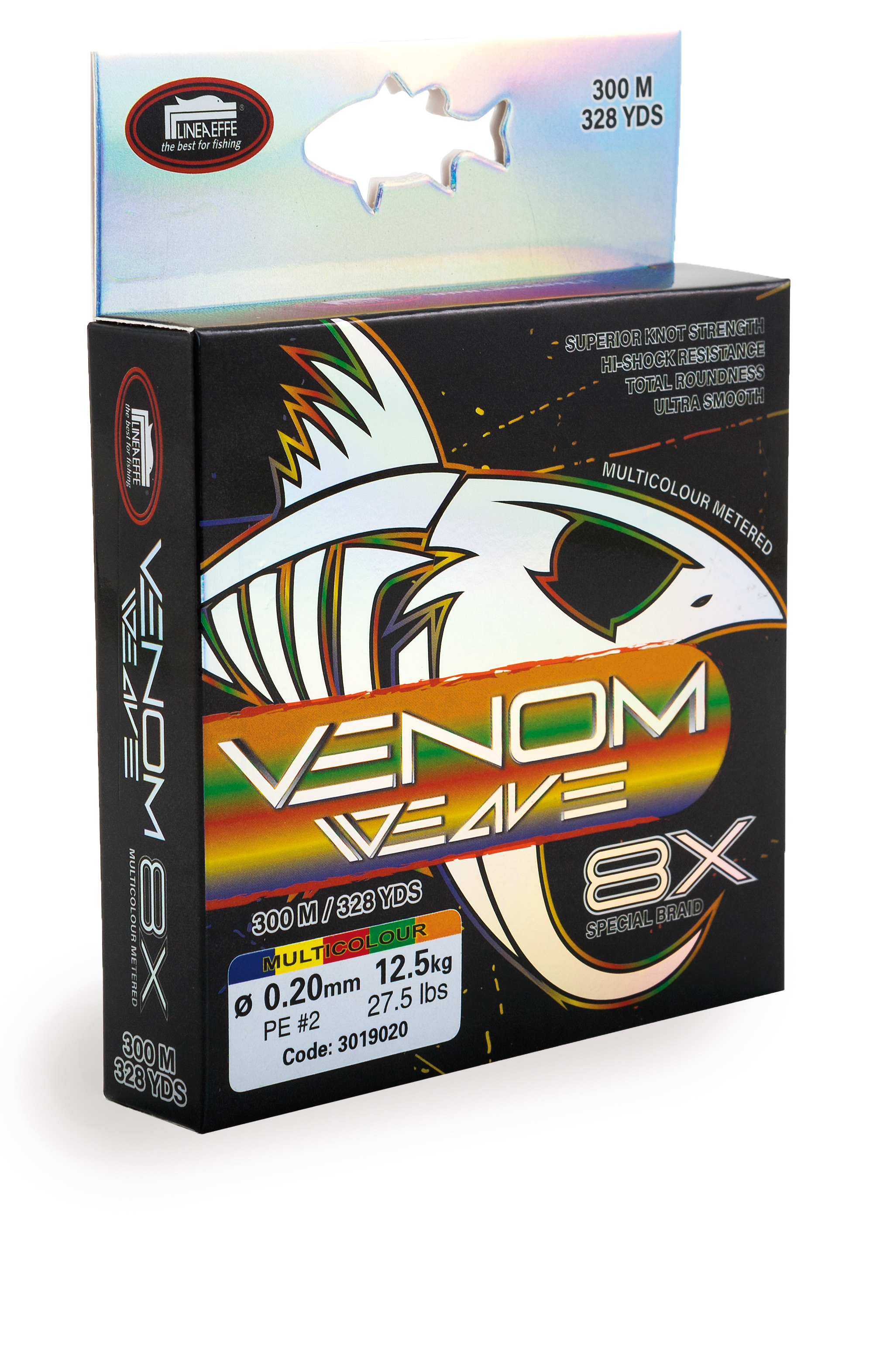 חוט בד צבעוני - Venom Weave 8X 300M 0.16MM