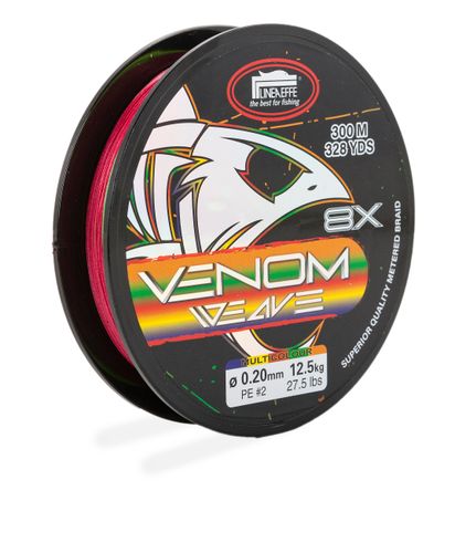 חוט בד צבעוני - Venom Weave 8X 300M 0.18MM