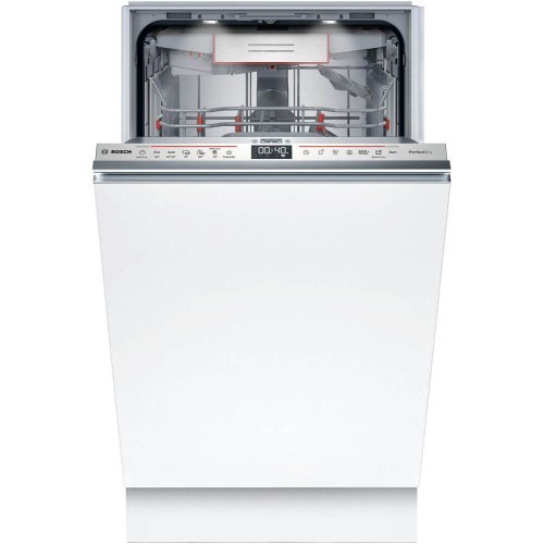 מדיח כלים צר אינטגרלי מלא Bosch  דגם SPV6YMX08E  כולל ייבוש במינרל Zeolite + הקרנת שעון על הרצפה. דגם חדש 2025