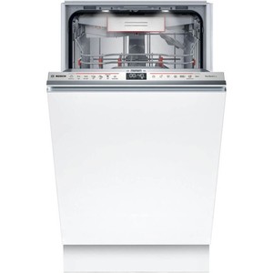 מדיח כלים צר אינטגרלי מלא Bosch  דגם SPV6YMX08E  כולל ייבוש במינרל Zeolite + הקרנת שעון על הרצפה. דגם חדש 2025
