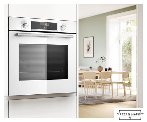 תנור בילד אין 71 ליטר בוש Bosch HBG536EW4 גימור לבן