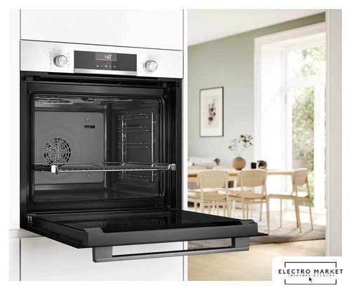 תנור בילד אין 71 ליטר בוש Bosch HBG536EW4 גימור לבן
