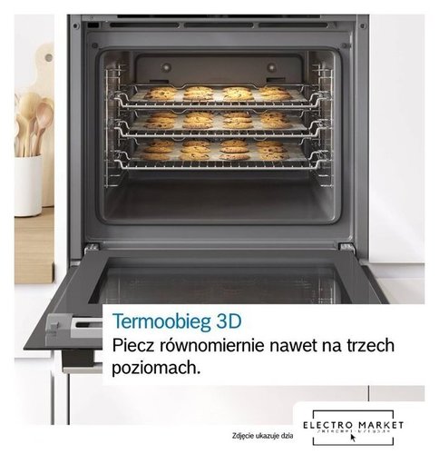 תנור בילד אין 71 ליטר בוש Bosch HBG536EW4 גימור לבן