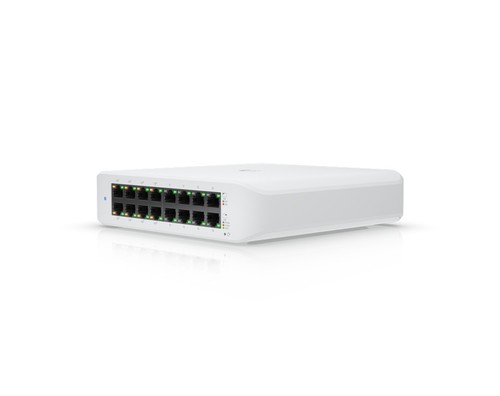 מתג רשת קומפקטי עם 16 פורטים ו- +Lite 16 PoE - PoE 