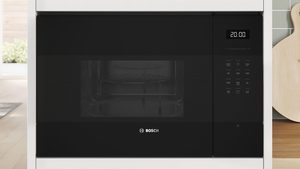 מיקרוגל בנוי bosch BEL554MB0 בוש שחור נפח ענק 25 ליטר כולל גריל