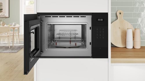 מיקרוגל בנוי bosch BEL554MB0 בוש שחור נפח ענק 25 ליטר כולל גריל