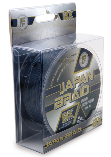 חוט בד אפור - Japan Braid 8X Grey  250M 0.35MM