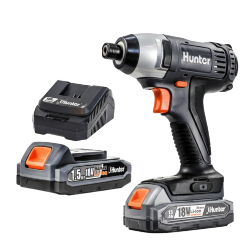מברגת אימפקט נטענת 18V כולל סוללה 1.5Ah + מטען 3A