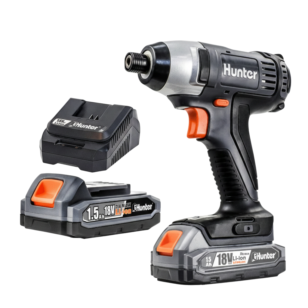 מברגת אימפקט נטענת 18V כולל סוללה 1.5Ah + מטען 3A