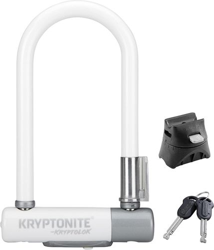 מנעול פרסה לאופניים Kryptonite Kryptolok Mini 7 לאופניים וקורקינטים - לבן