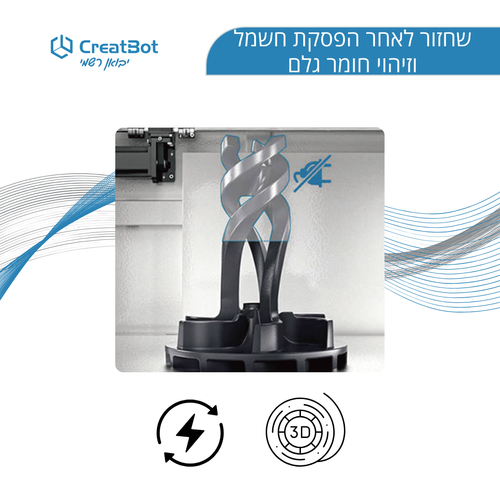 מערכת ההנעה של מדפסת תלת מימד CreatBot D1000 HS