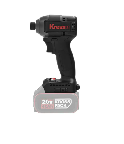 סט נטענים מברגות אימפקט + אימפקט מפתח בוקסה 400 NM + מטען שתי סוללות Kress 4Ah KR-127