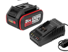 סט נטענים מברגות אימפקט + אימפקט מפתח בוקסה 400 NM + מטען שתי סוללות Kress 4Ah KR-127