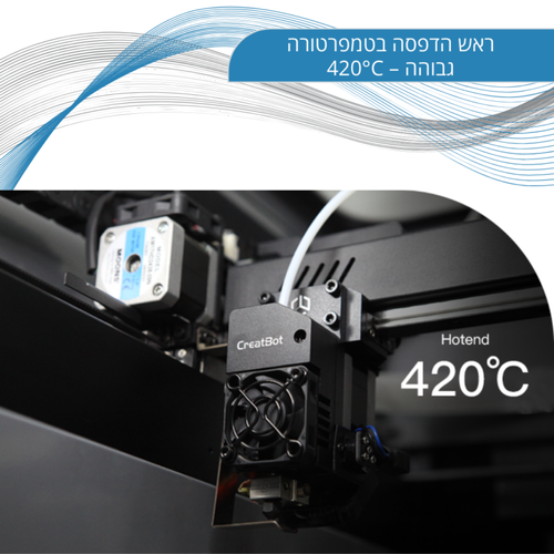 מדפסת תלת מימד CreatBot F430 NX עם ביצועים תעשייתיים