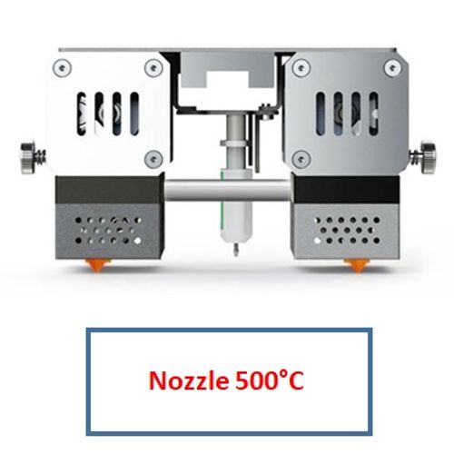 מערכת ההזנה וההדפסה של מדפסת תלת מימד CreatBot PEEK-300