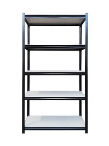 כוננית 5 מדפים בצבע שחור