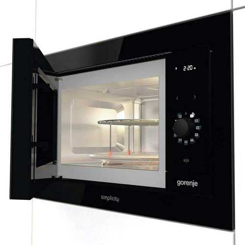 מיקרוגל בנוי 23 ליטר Gorenje BM235G1SYB זכוכית שחורה