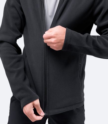 warm fleece jacket black