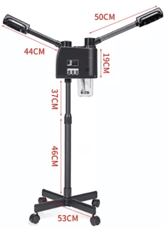 מכשיר אדים חם/קר בצבע שחור דגם FSH-2500 מבית POTSCHE
