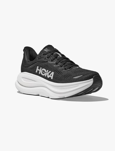 HOKA BONDI WIDE 9 - נעלי ספורט הוקה גברים בונדי 9 רחבות בצבע שחור/לבן