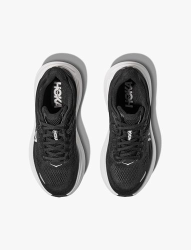 HOKA BONDI WIDE 9 - נעלי ספורט הוקה גברים בונדי 9 רחבות בצבע שחור/לבן