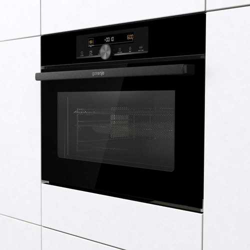 תנור בנוי משולב מיקרו Gorenje BCM4547A10BG שחור