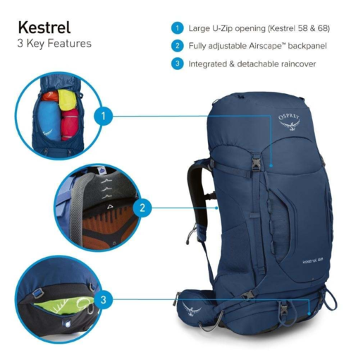 תרמיל אוספרי Kestrel™ 68 Osprey