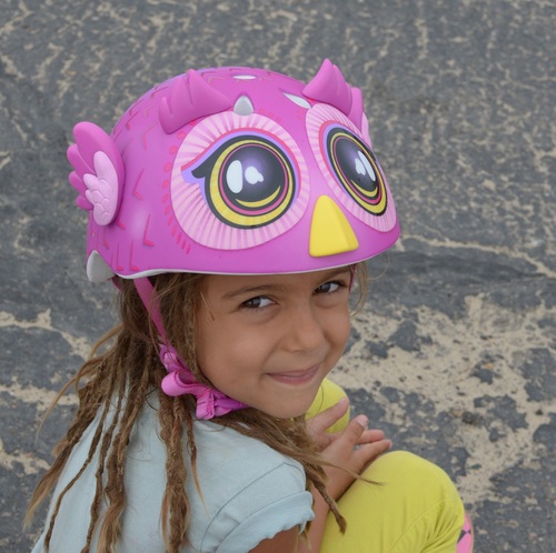 קסדה לפעוטות ראס מיני ינשוף ורוד 1+