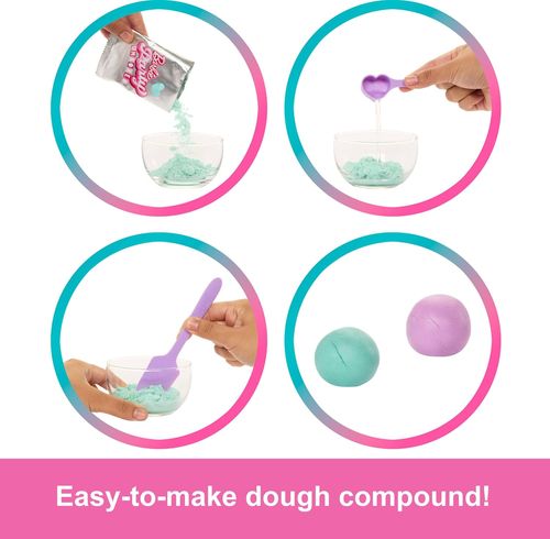 בובת ברבי ברונטית קולור רביל משנה צבעים עם 10 הפתעות מסדרת מסיבת יום ההולדת