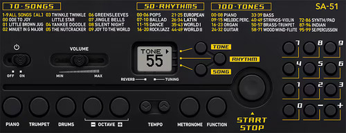 אורגנית Casio דגם SA-51