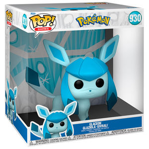 בובת פופ גדולה משחקים: פוקימון - גלסיאון 25 ס"מ - Funko POP! Jumbo Games:Pokemon - Glaceon 10" #930