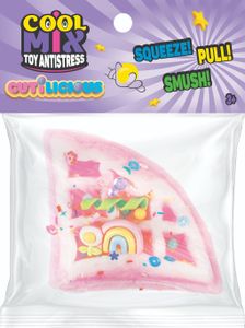 משחק אנטי-סטרס סקוושי לחיץ וגמיש בעיצוב וופל בלגי צבעוני (מגוון צבעים)