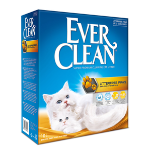 חול מתגבש אבר קלין ללא עקבות 10 ליטר (8.3 ק"ג) | EVER CLEAN Litterfree Paws 10L