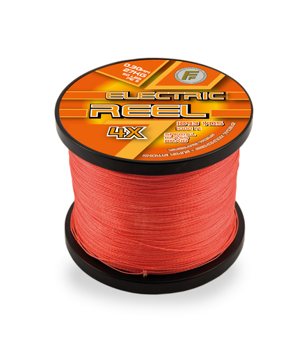 חוט בד כתום - Electric Reel Braid 4X 1000M 0.35MM