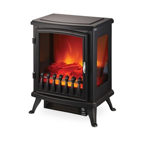 קמין חימום חשמלי דקורטיבי 1800W עם חזית זכוכית – Electro Hanan EL-4300