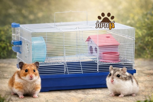 כלוב אוגר גדול עם אבזור מלא | Hamster Cage with Accessories 47×30×27