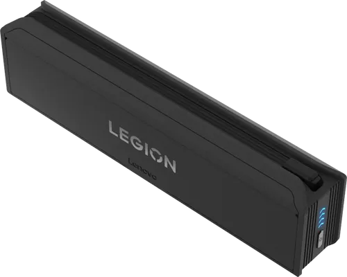 סוללת גיבוי Lenovo Legion Go 65W עם חיבור מגנטי, כבל USB-C מובנה ומעמד חיצוני לגיימינג נייד