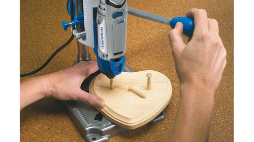 תחנת עבודה Dremel 220-01 WorkStation - מקדחה רב-תכליתית 3 ב-1 עם מעמד טלסקופי ובסיס מתכת יציב לפרויקטים מדויקים