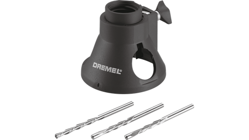 ערכת חיתוך רב תכליתית Dremel 565 - מדריך חיתוך עם חלון תצפית גדול ומנגנון התאמת עומק למגוון חומרים