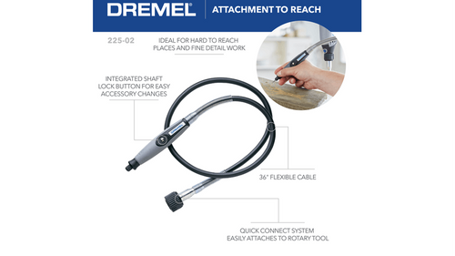 מתאם גמיש Dremel 225-02 - כבל גמיש באורך 91 ס