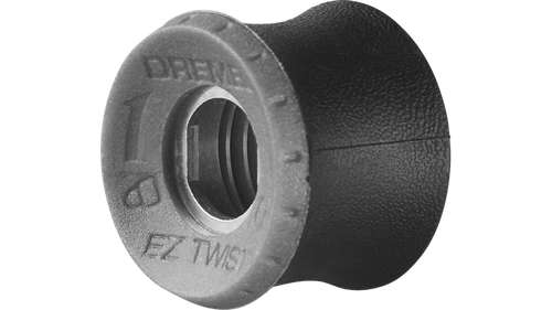 מכסה אף Dremel EZ495 EZ Twist עם מפתח משולב - פתרון חכם להחלפת אביזרים מהירה בכלי Dremel עם ציפוי רך לאחיזה נוחה