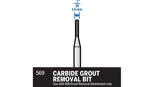 אביזר הסרת דבק Dremel 568-01 - כלי מקצועי עם זווית חיתוך 30 מעלות ומנחים למיקום מדויק בין אריחים