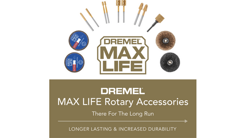 ביט חריטה כדורי Dremel Max Life 117HP 6.4mm - ציפוי טיטניום ניטריד לעמידות מקסימלית ועבודות חריטה מדויקות