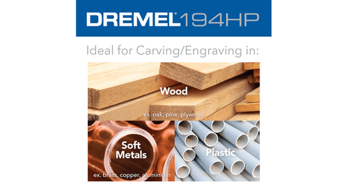 ביט חריטה Dremel Max Life 194HP 26150194HA - ביט בעל ציפוי טיטניום נייטרייד לחריטה מדויקת וחיתוך עמוק בחומרים מגוונים