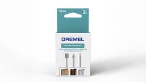 ערכת אביזרי גילוף 3 חלקים למכשירי דרמל - Dremel 750-WM